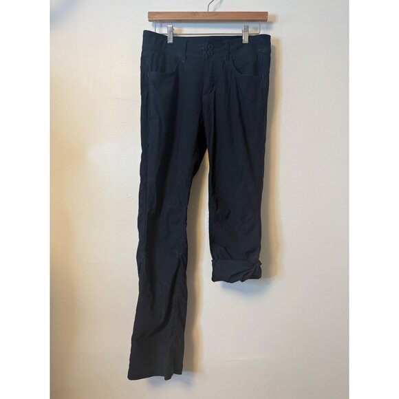 PrAna Halle Convertible Roll Up Pants Black Size 8/10 - Picture 2 of 12